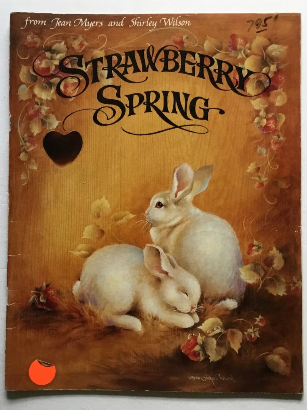 Vintage  Folk Art Strawberry Spring Crafts booklet